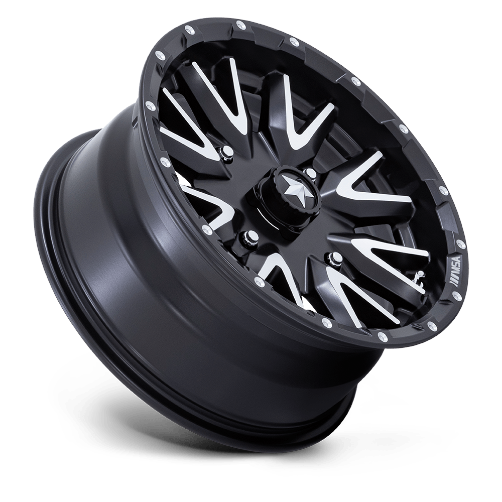MSA Offroad Wheels M49 Creed 16x7 Matte Black Machined 10mm ET 115.1mm CB 4x156