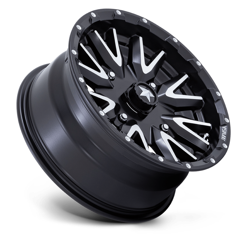 MSA Offroad Wheels M49 Creed 16x7 Matte Black Machined 10mm ET 115.1mm CB 4x156