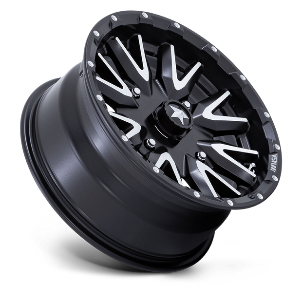 MSA Offroad Wheels M49 Creed 16x7 Matte Black Machined 10mm ET 96mm CB 4x137