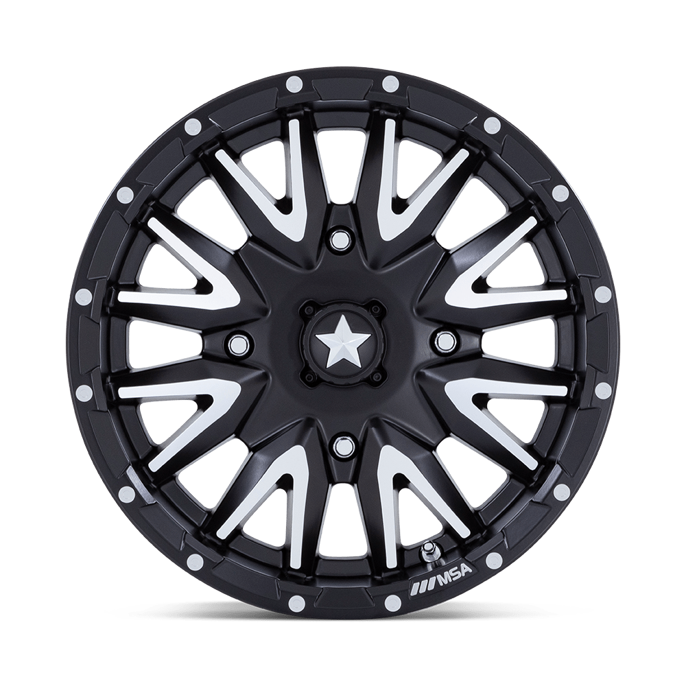MSA Offroad Wheels M49 Creed 16x7 Matte Black Machined 10mm ET 115.1mm CB 4x156