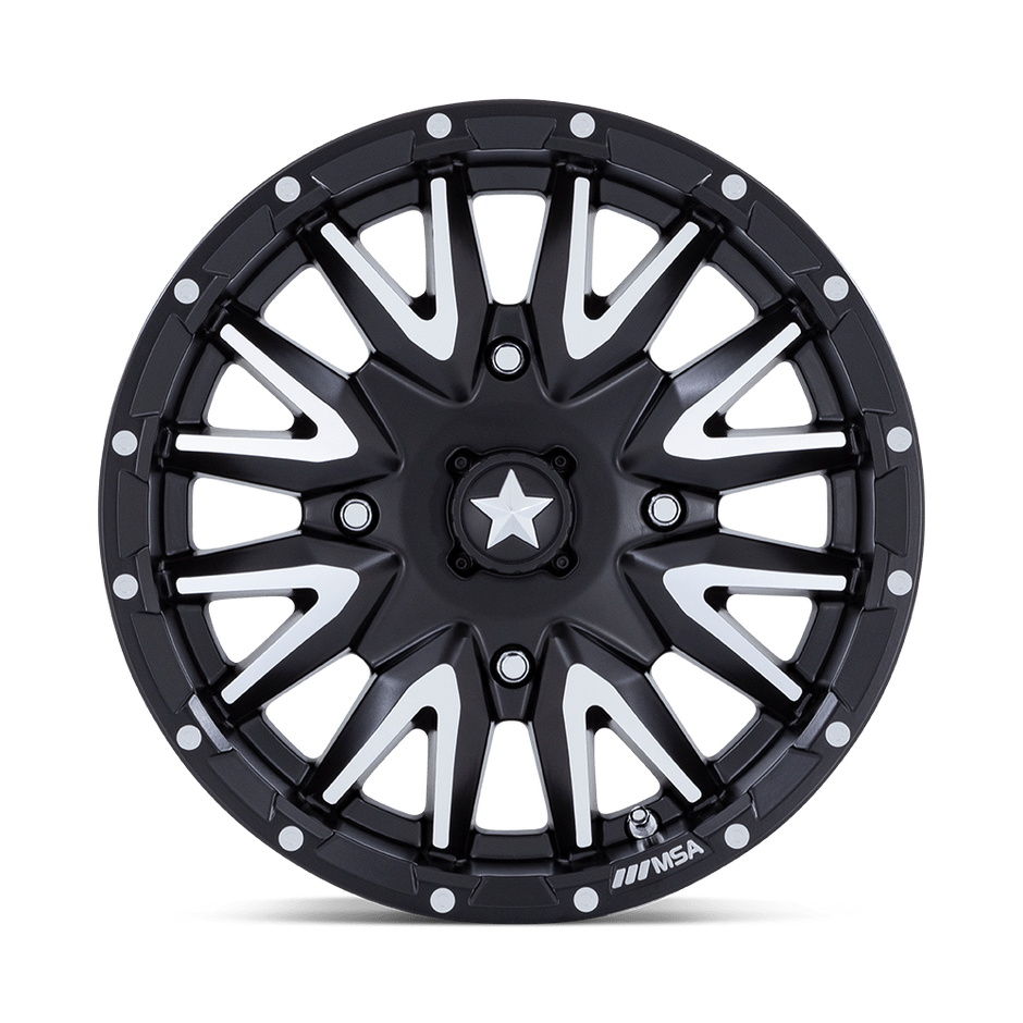 MSA Offroad Wheels M49 Creed 16x7 Matte Black Machined 10mm ET 115.1mm CB 4x156