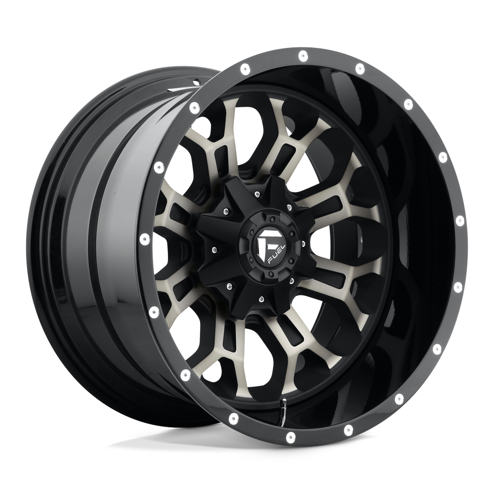 Fuel Wheels D561 Crush 17x9 Gloss Machined w/Double Dark Tint -12mm ET 78.1mm CB 5x114.3/5x127