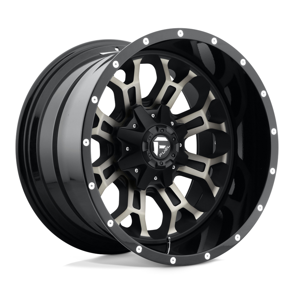 Fuel Wheels D561 Crush 17x9 Gloss Machined w/Double Dark Tint -12mm ET 78.1mm CB 5x114.3/5x127