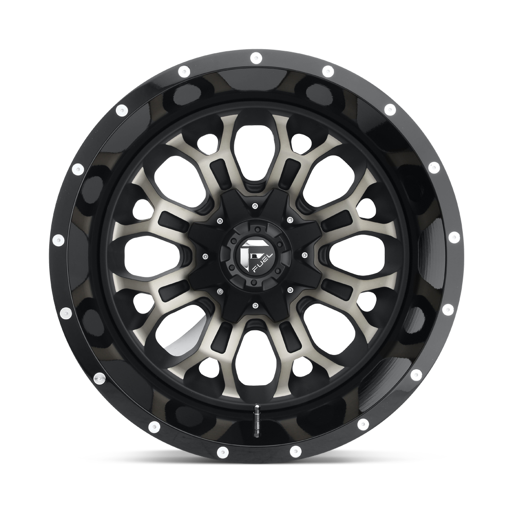 Fuel Wheels D561 Crush 17x9 Gloss Machined w/Double Dark Tint -12mm ET 78.1mm CB 5x114.3/5x127