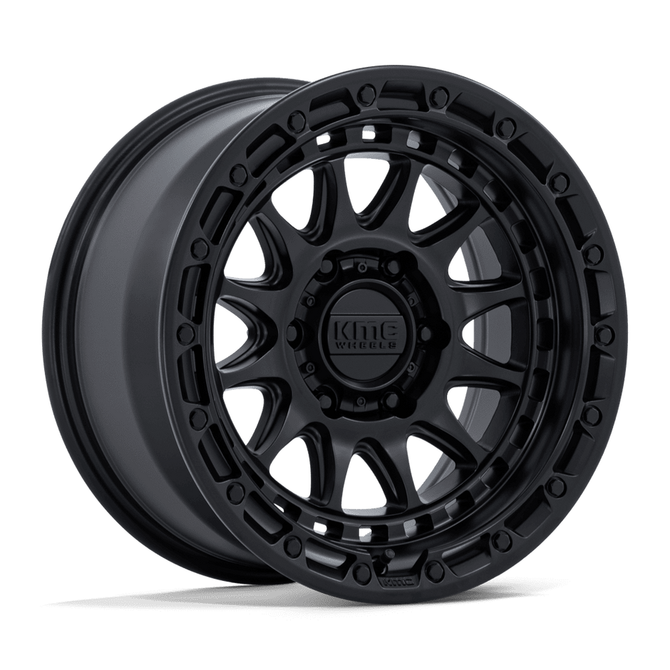 KMC Wheels KM556 Crux 17x8.5 Blackout 0mm ET 66.06mm CB 6x114.3