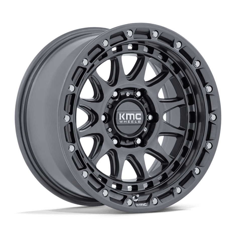 KMC Wheels KM556 Crux 17x8.5 Gloss Gunmetal 0mm ET 66.06mm CB 6x114.3