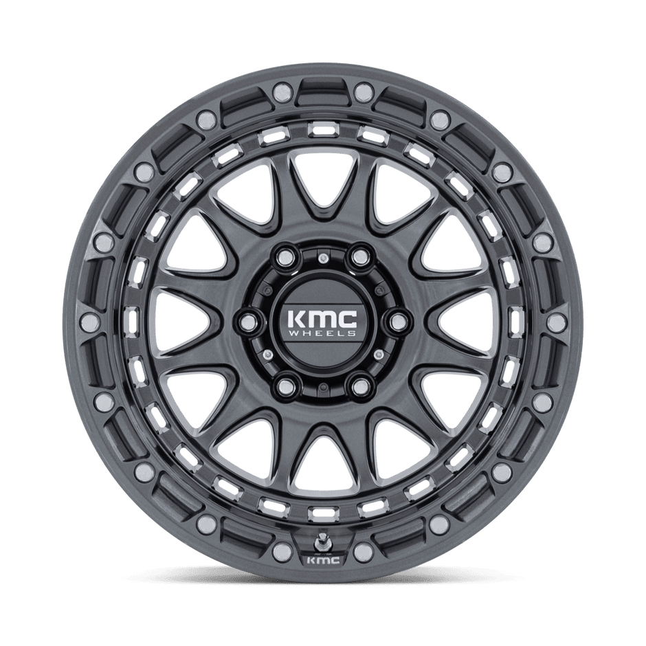 KMC Wheels KM556 Crux 17x8.5 Gloss Gunmetal 0mm ET 66.06mm CB 6x114.3