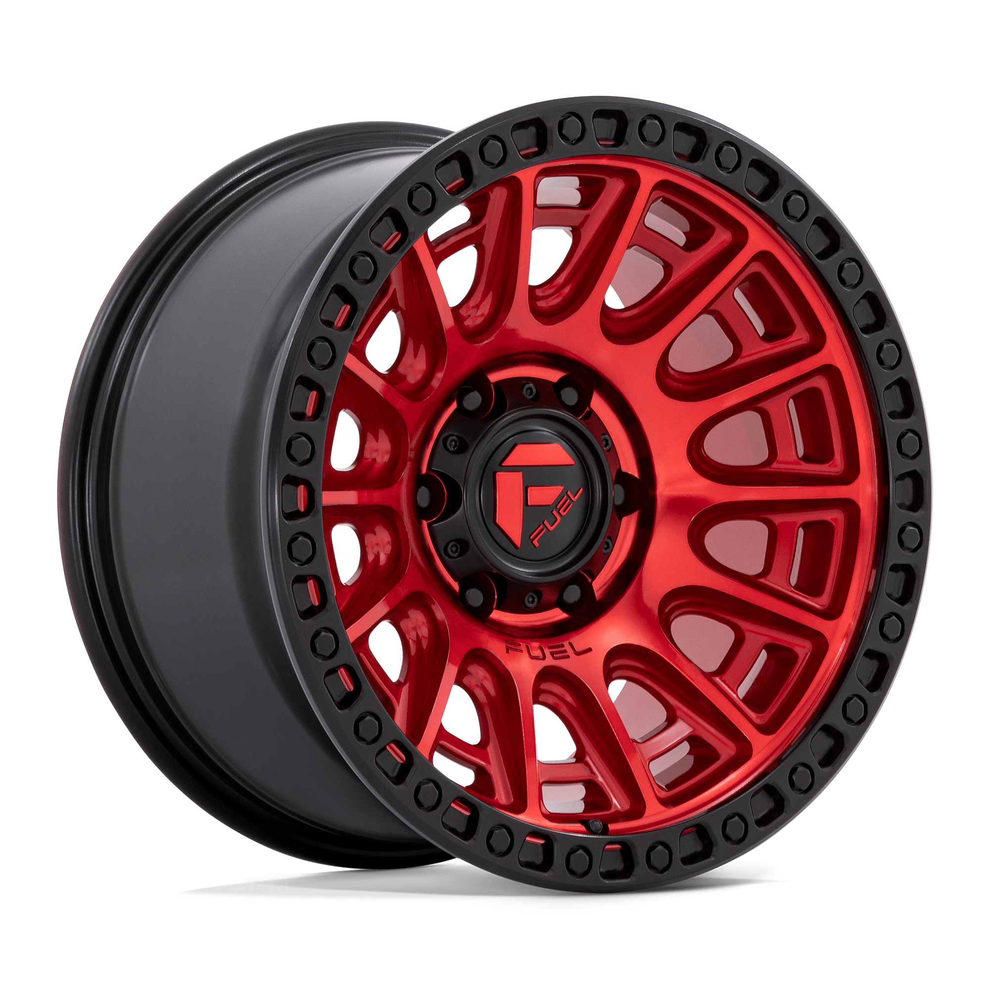 Fuel Wheels D834 Cycle 17x8.5 Candy Red w/Black Ring 30mm ET 71.5mm CB 5x130