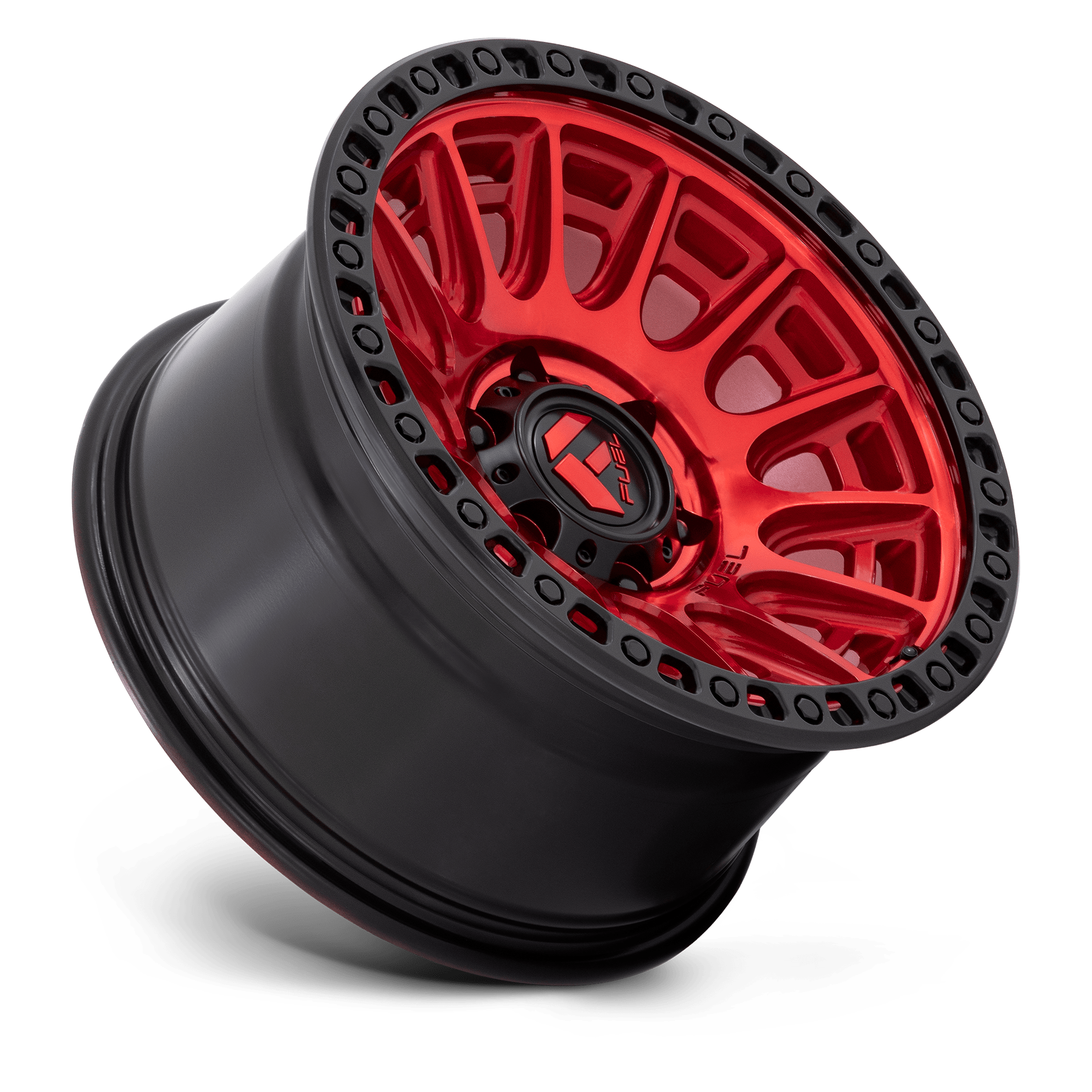 Fuel Wheels D834 Cycle 17x8.5 Candy Red w/Black Ring 30mm ET 71.5mm CB 5x130