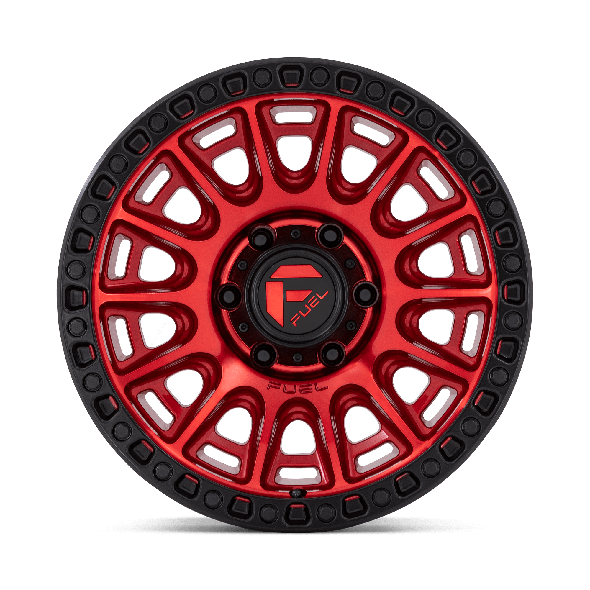 Fuel Wheels D834 Cycle 17x8.5 Candy Red w/Black Ring 30mm ET 71.5mm CB 5x130