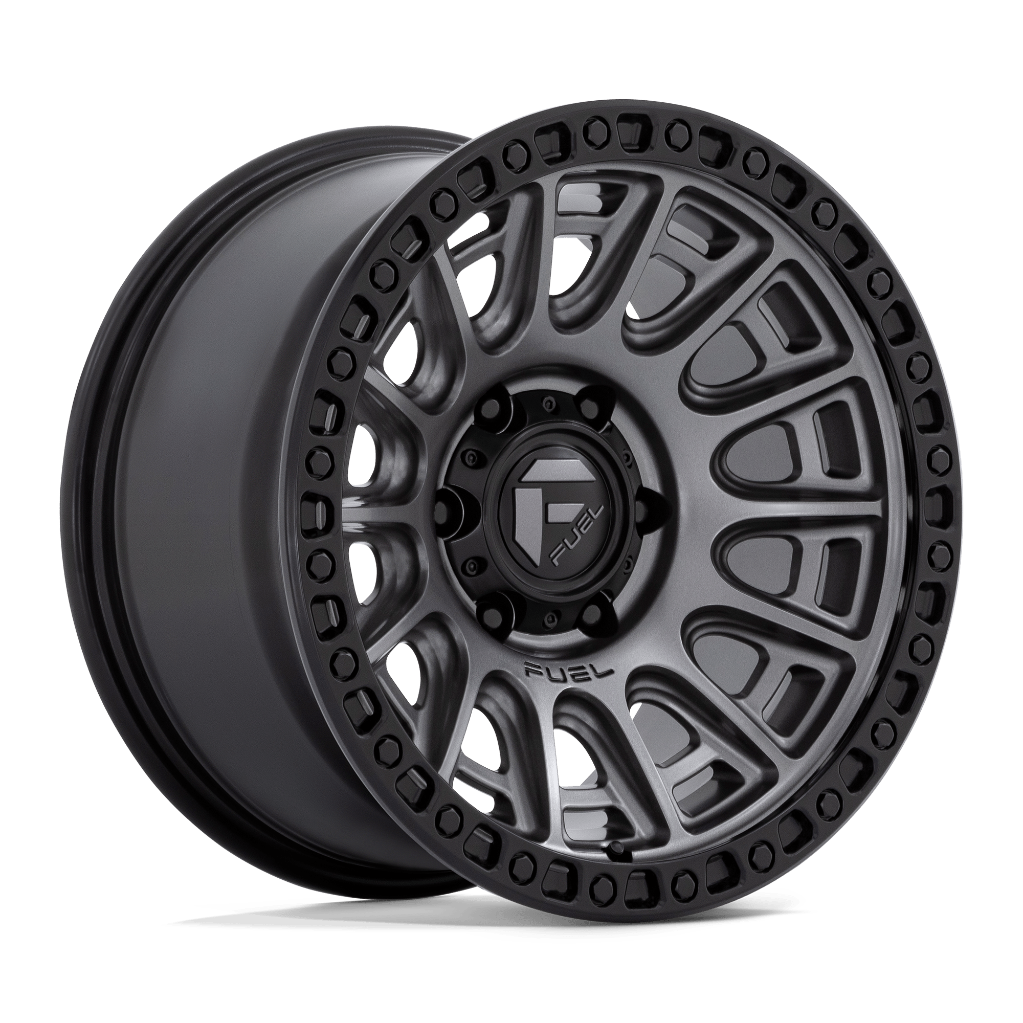 Fuel Wheels D835 Cycle 17x8.5 Matte Gunmetal w/Black Ring 30mm ET 71.5mm CB 5x130