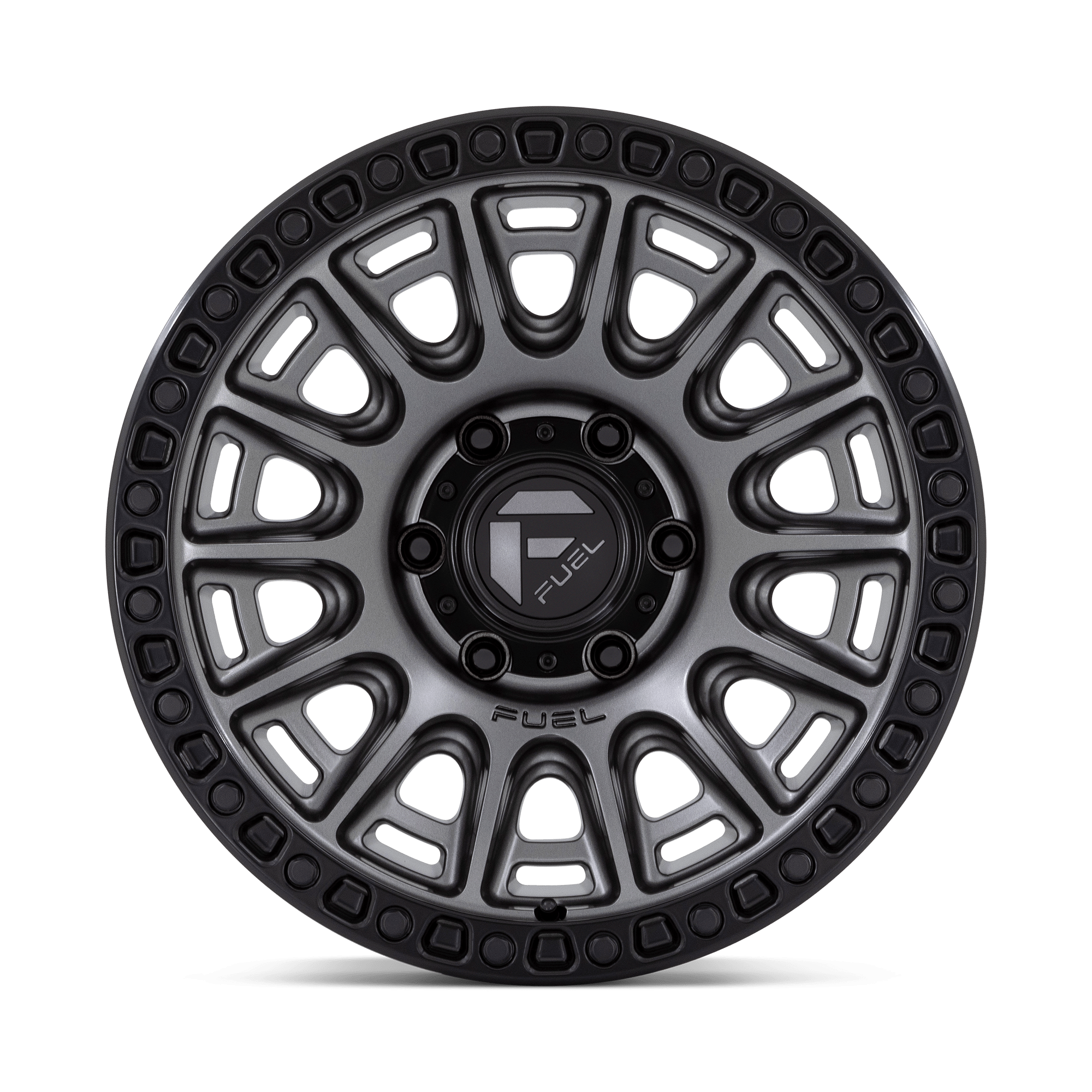 Fuel Wheels D835 Cycle 17x8.5 Matte Gunmetal w/Black Ring 30mm ET 71.5mm CB 5x130