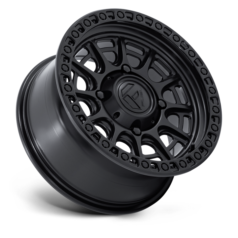 Fuel Wheels FV832 Cycle UTV 15x7 Matte Black W/Gloss Black Lip 10mm ET 72.56mm CB 5x114.3