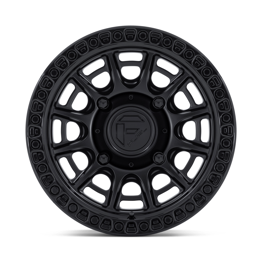 Fuel Wheels FV832 Cycle UTV 15x7 Matte Black W/Gloss Black Lip 10mm ET 72.56mm CB 5x114.3