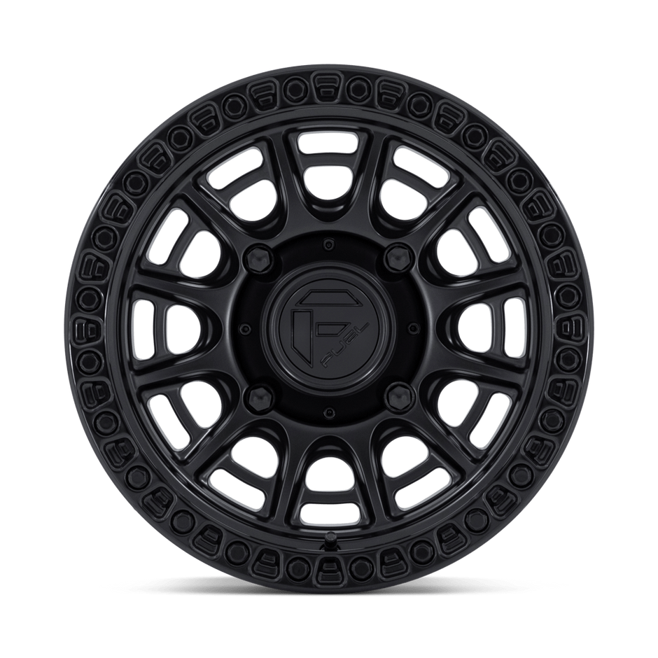 Fuel Wheels FV832 Cycle UTV 15x7 Matte Black W/Gloss Black Lip 10mm ET 72.56mm CB 5x114.3