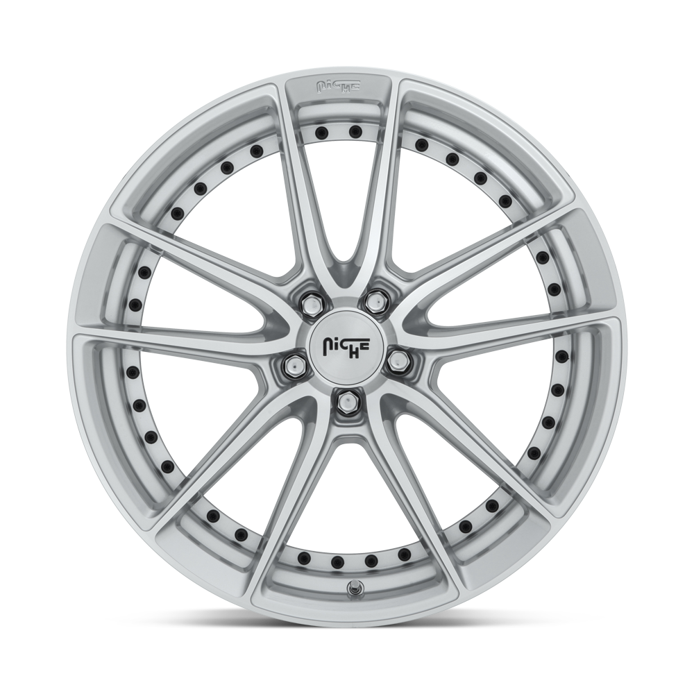 Niche M221 DFS 18x8 Gloss Silver Machined 40mm ET 72.56mm CB 5x114.3