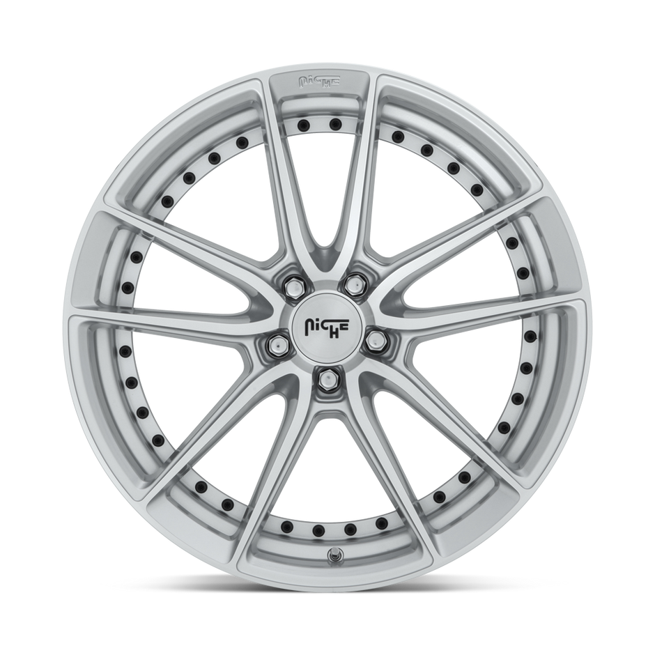 Niche M221 DFS 18x8 Gloss Silver Machined 40mm ET 72.56mm CB 5x114.3