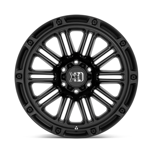 XD Wheels XD846 Double Deuce 20x12 Satin Black -44mm ET 125.1mm CB 8x165.1 wheel