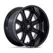 Fuel Wheels Darkstar 20x10 Gloss Black Milled -18mm ET 78.1mm CB Custom BP
