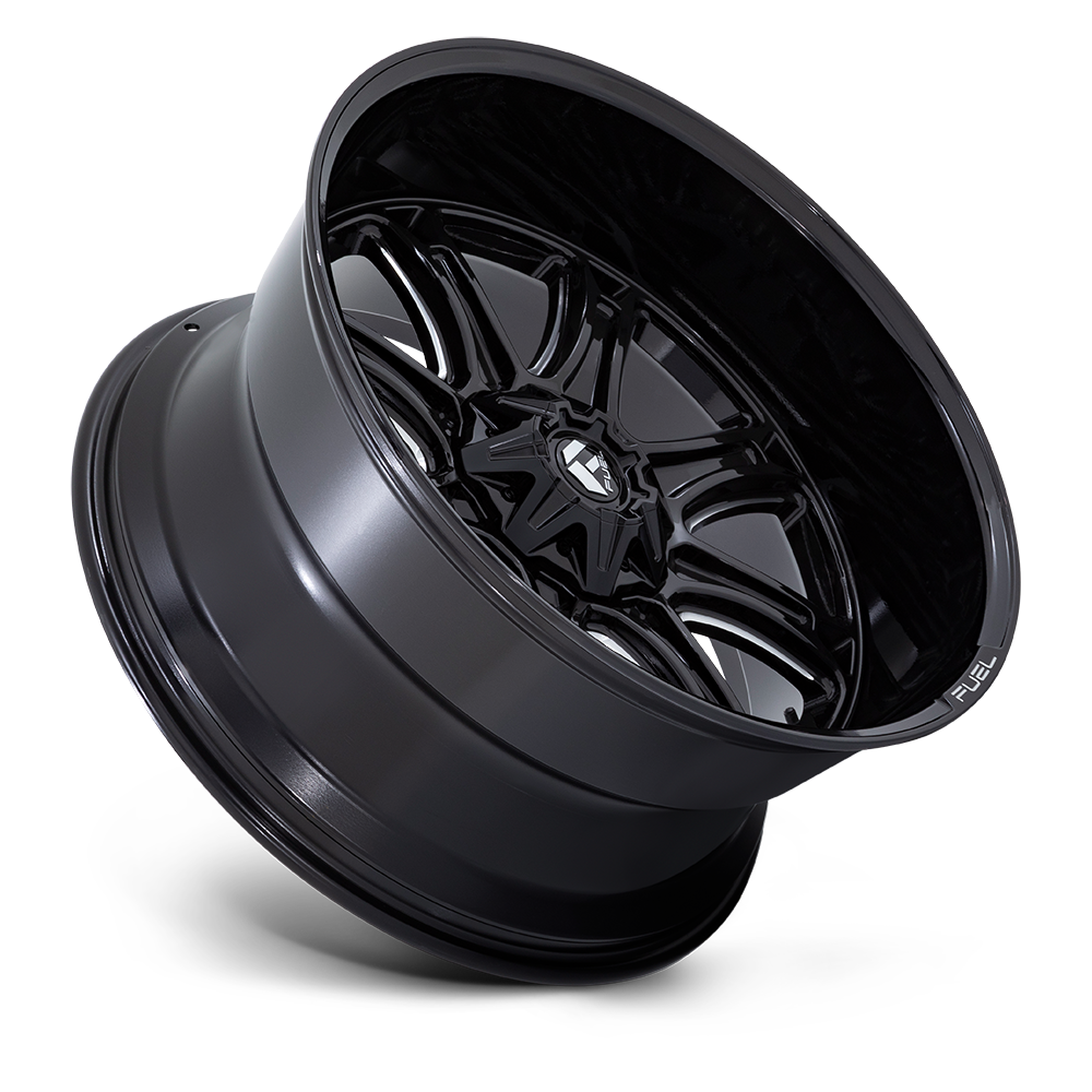 Fuel Wheels Darkstar 20x10 Gloss Black Milled -18mm ET 78.1mm CB Custom BP