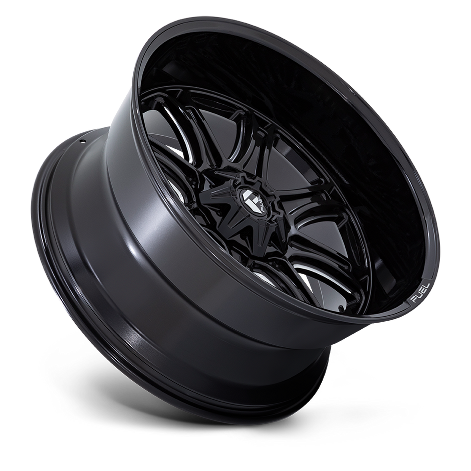 Fuel Wheels Darkstar 20x10 Gloss Black Milled -18mm ET 78.1mm CB Custom BP