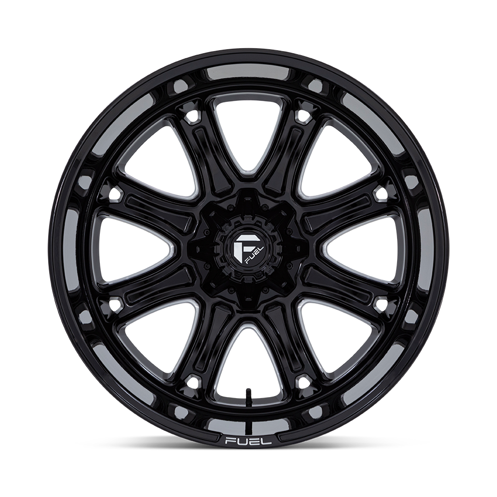 Fuel Wheels Darkstar 20x10 Gloss Black Milled -18mm ET 78.1mm CB Custom BP