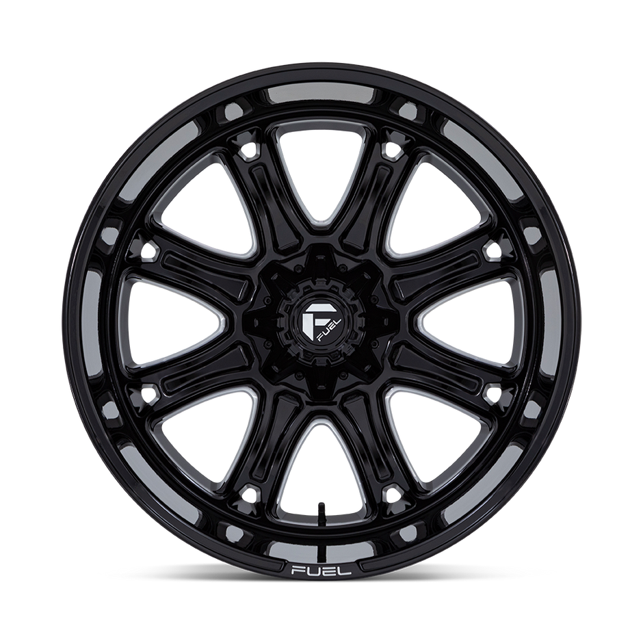 Fuel Wheels Darkstar 20x10 Gloss Black Milled -18mm ET 78.1mm CB Custom BP