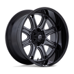 Fuel Wheels Darkstar 20x10 Matte Gunmetal w/Black Lip -18mm ET 78.1mm CB Custom BP