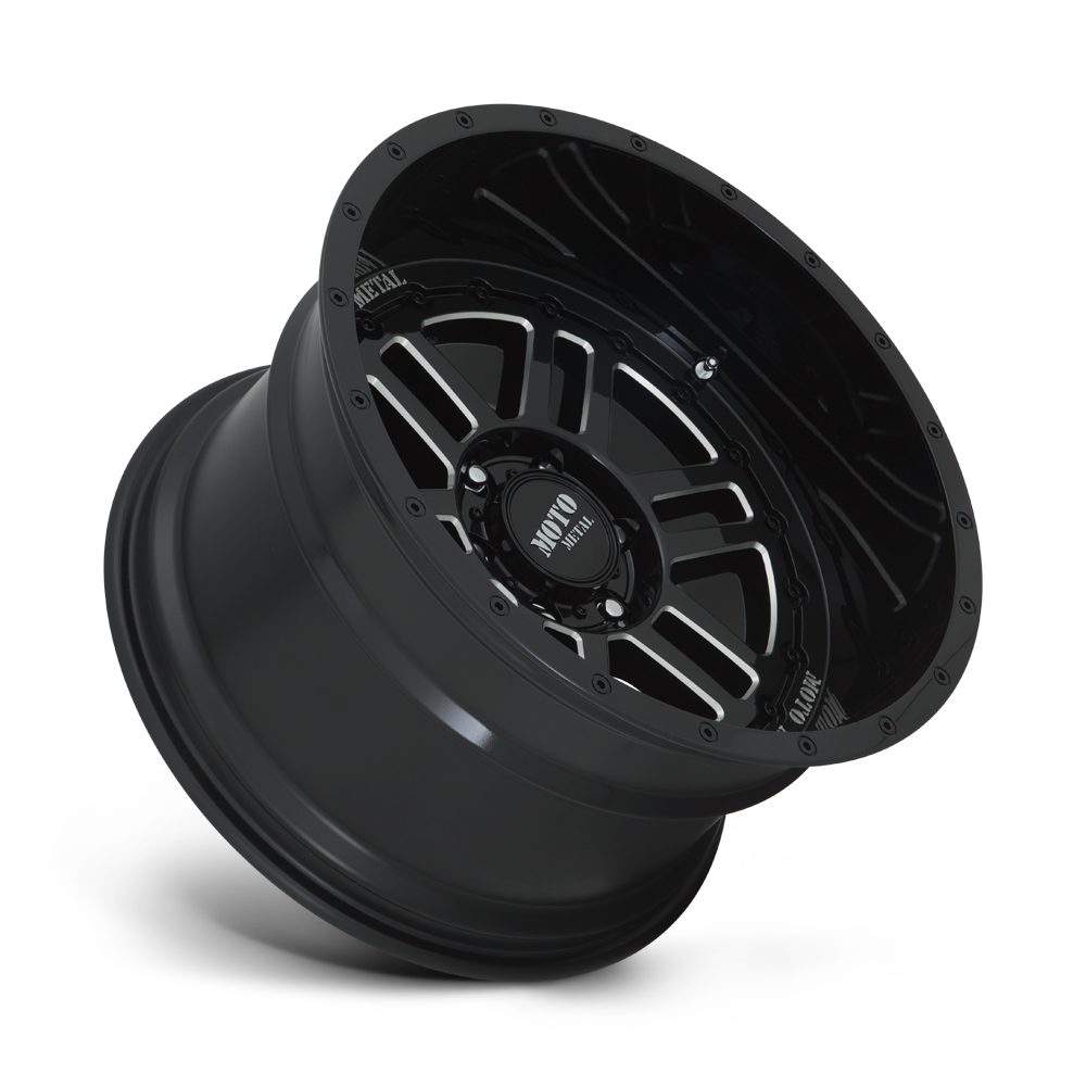 Moto Metal MO800 Deep Six 20x10 Gloss Black Milled -18mm ET 71.5mm CB 5x127