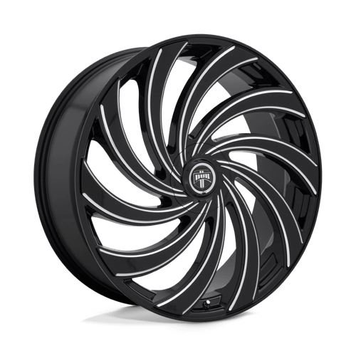 DUB Wheels S239 Delish 24x9 Gloss Black Milled 1mm ET 72.6mm CB 6x120