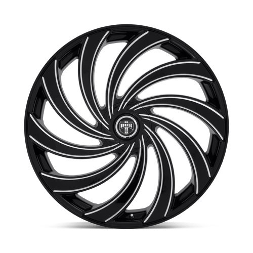 DUB Wheels S239 Delish 24x9 Gloss Black Milled 1mm ET 72.6mm CB 6x120