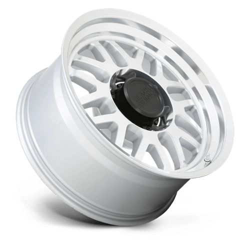 Black Rhino Hard Alloys Delta 18x9.5 Gloss Silver w/Mirror Face & Lip -18mm ET 125.1mm CB 8x165.1