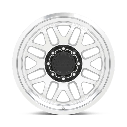 Black Rhino Hard Alloys Delta 18x9.5 Gloss Silver w/Mirror Face & Lip -18mm ET 125.1mm CB 8x165.1