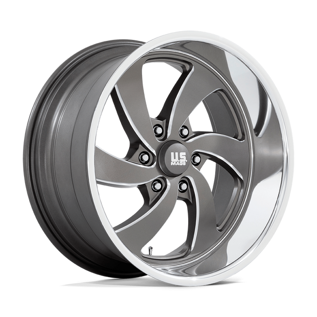 U.S. Mags U133 Desperado-Left Wheel 20x8 Anthracite Milled w/Diamond Cut Lip 1mm ET 78.1mm CB 5x127