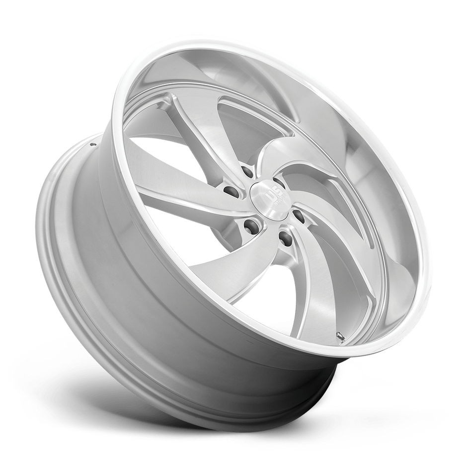 U.S. Mags U134 Desperado-Left Wheel 22x10.5 Silver Brushed Face w/Milled Diamond Cut Lip 1mm ET 78.1mm CB 5x127