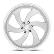 U.S. Mags U134 Desperado-Left Wheel 22x10.5 Silver Brushed Face w/Milled Diamond Cut Lip 1mm ET 78.1mm CB 5x127