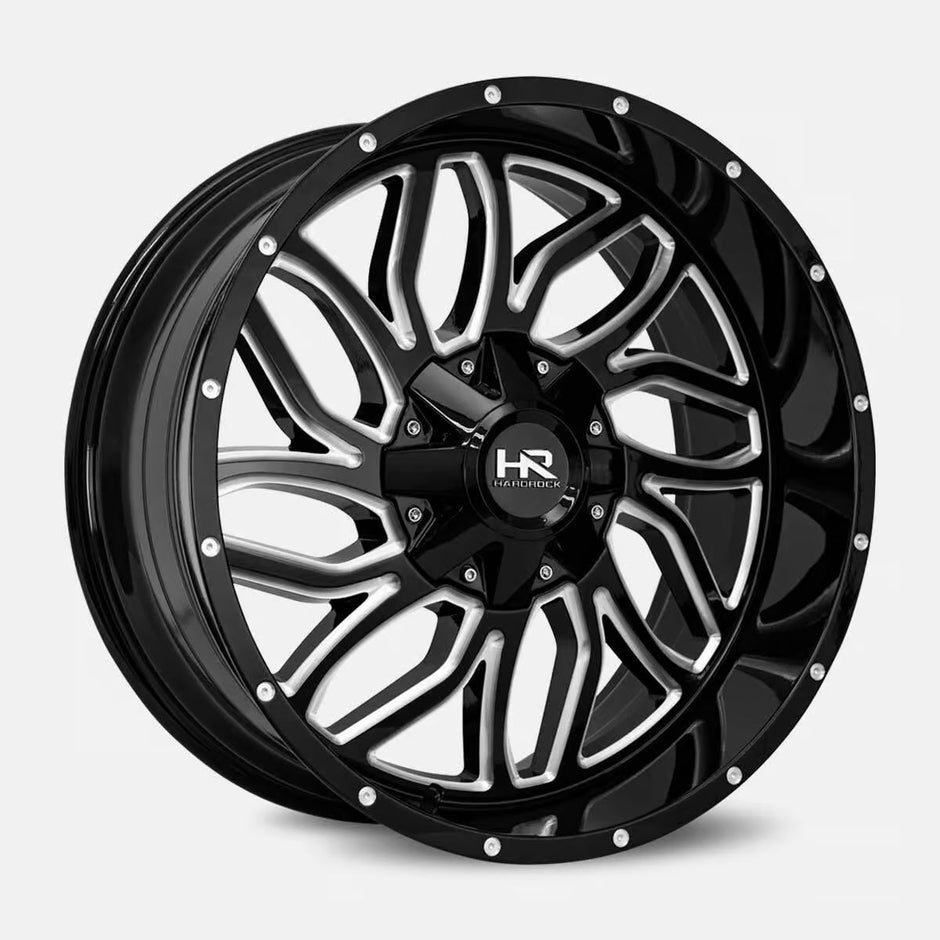 Hardrock Offroad Destroyer 20x9 Gloss Black Milled wheel