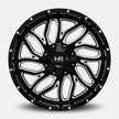 Hardrock Offroad Destroyer 20x12 Gloss Black Milled -51mm ET 87mm CB 5x127/5x139.7 wheel