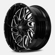 Hardrock Offroad Destroyer 20x12 Gloss Black Milled -51mm ET 87mm CB 5x127/5x139.7 wheel