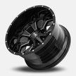 Hardrock Offroad Devastator 20x12 Gloss Black Milled -51mm ET 87mm CB 5x127/5x139.7 wheel