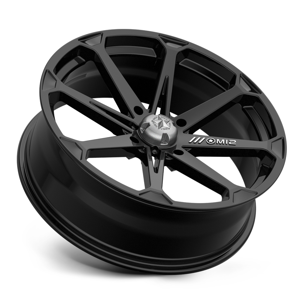 MSA Offroad Wheels M12 Diesel 22x7 Gloss Black 10mm ET 112.1mm CB 4x137
