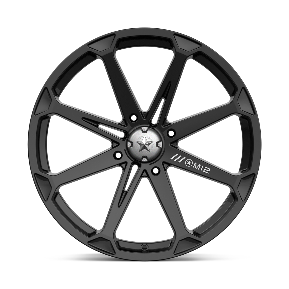 MSA Offroad Wheels M12 Diesel 22x7 Gloss Black 10mm ET 112.1mm CB 4x137