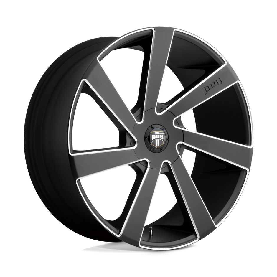 DUB Wheels S133 Directa 22x9.5 Matte Black Milled 15mm ET 72.56mm CB 5x115/5x120.65