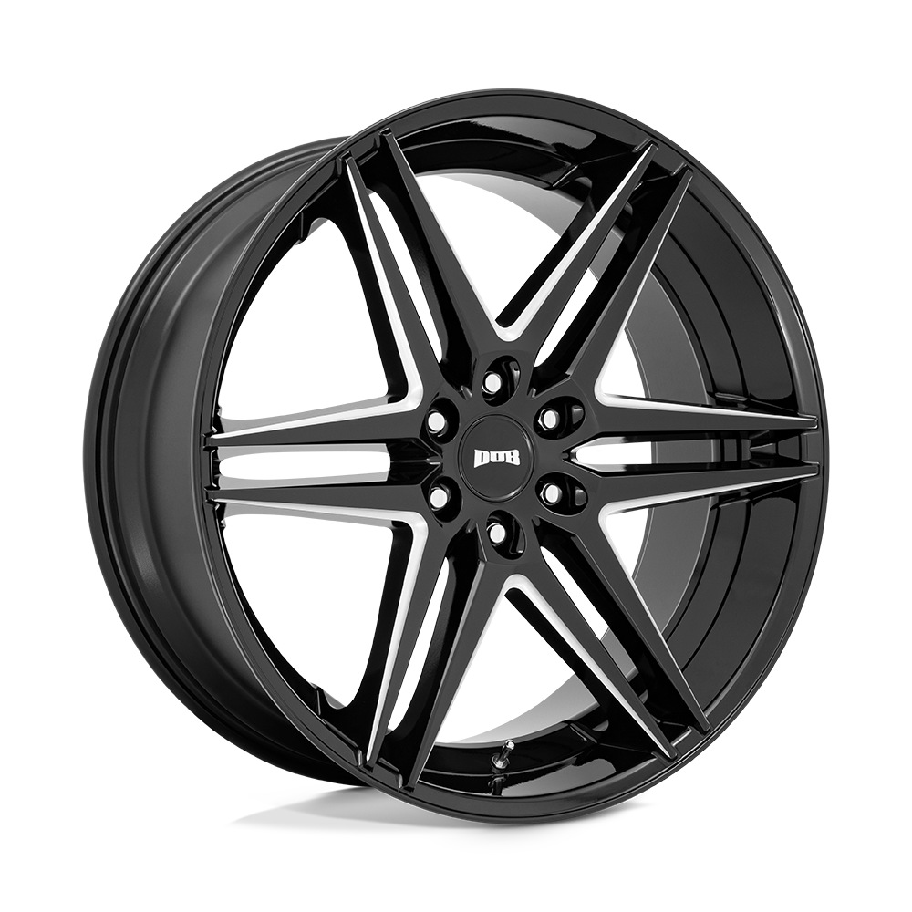 DUB Wheels S267 Dirty Dog 26x10 Glossy Black Milled 30mm ET 87.1mm CB 6x135