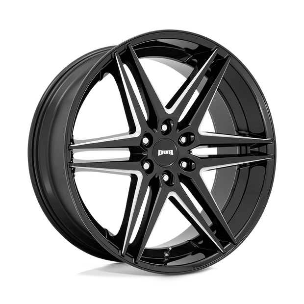 DUB Wheels S267 Dirty Dog 26x10 Glossy Black Milled 30mm ET 87.1mm CB 6x135
