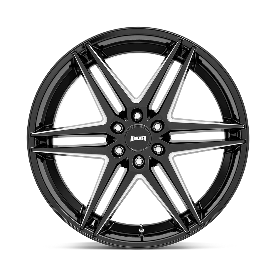 DUB Wheels S267 Dirty Dog 26x10 Glossy Black Milled 30mm ET 87.1mm CB 6x135