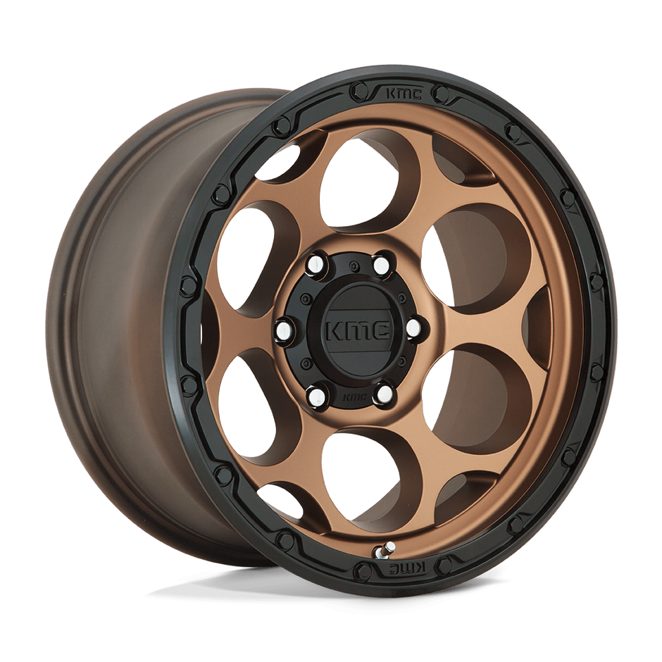 KMC Wheels KM541 Dirty Harry 20x9 Matte Bronze w/Black Lip 0mm ET 71.5mm CB 5x127