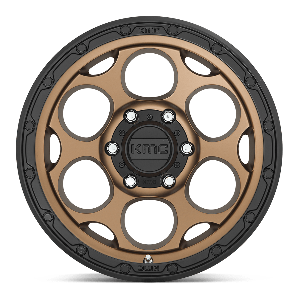KMC Wheels KM541 Dirty Harry 20x9 Matte Bronze w/Black Lip 0mm ET 71.5mm CB 5x127
