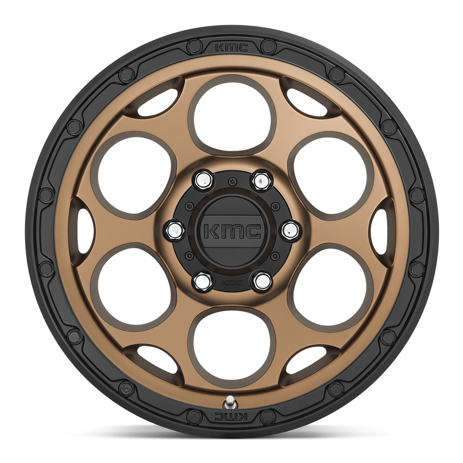 KMC Wheels KM541 Dirty Harry 20x9 Matte Bronze w/Black Lip 0mm ET 71.5mm CB 5x127