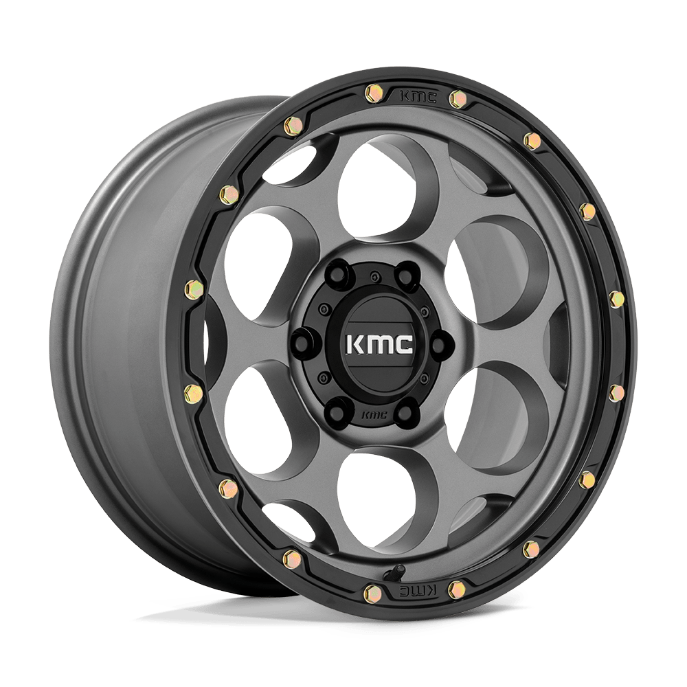 KMC Wheels KM541 Dirty Harry 20x9 Satin Gray w/Black Lip 0mm ET 71.5mm CB 5x127